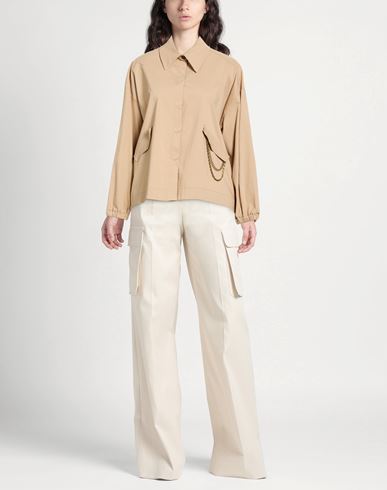 Woman Shirt Beige Size S Rayon, Nylon, Elastane
