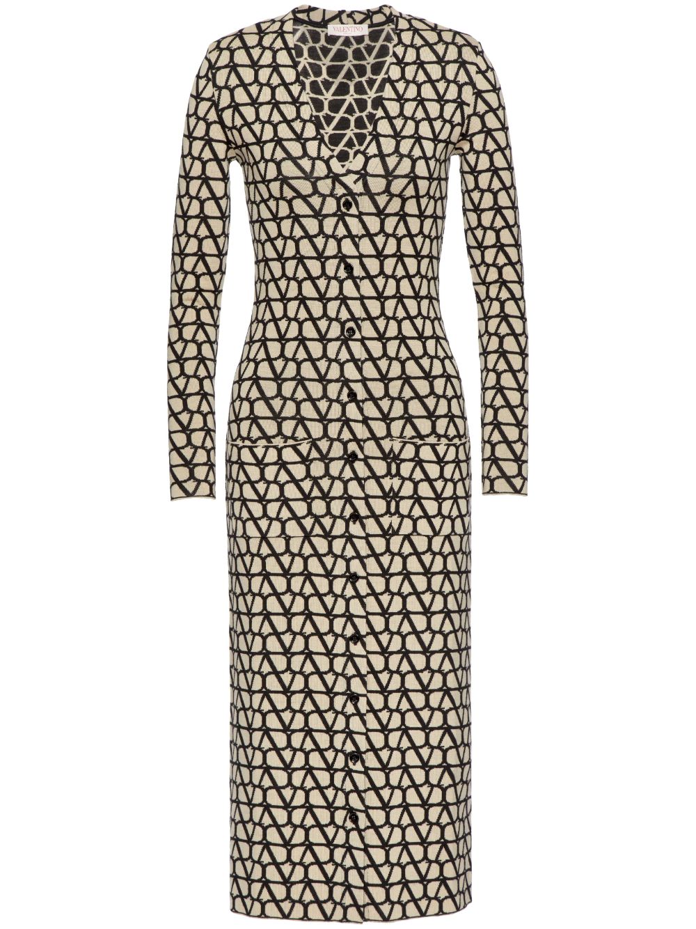 Toile Iconographe virgin wool dress - Neutrals
