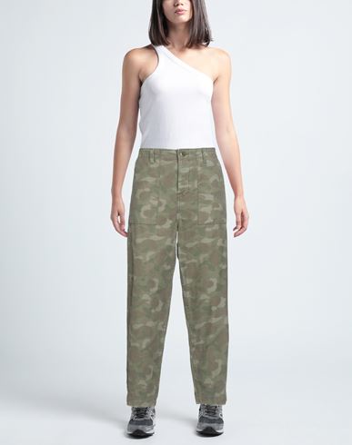 Woman Pants Military green Size 27 Cotton