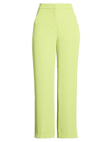 Woman Pants Lime green Size 10 Polyester, Elastane