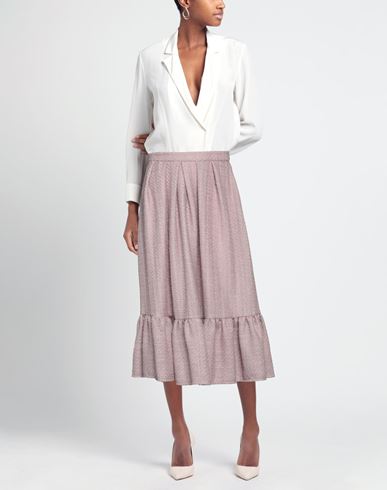 Elisabetta Franchi Woman Midi skirt Antique rose Size 4 Polyester