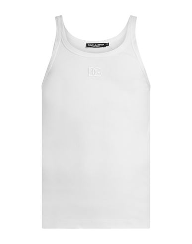 Man Tank top White Size 40 Cotton