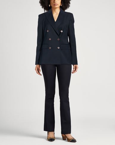 Caractère Woman Blazer Midnight blue Size 6 Polyester, Wool, Viscose, Elastane