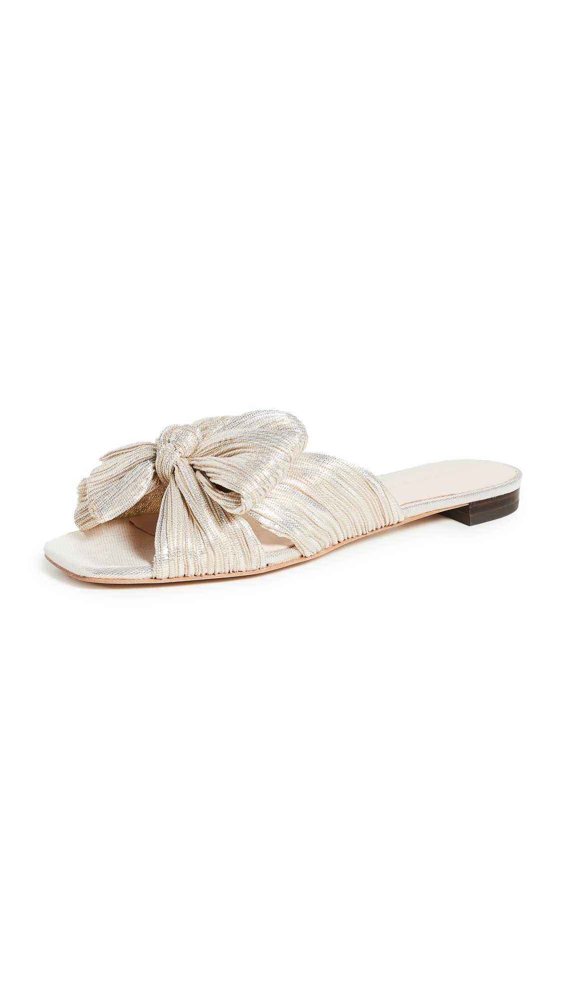Daphne Pleated Bow Slides