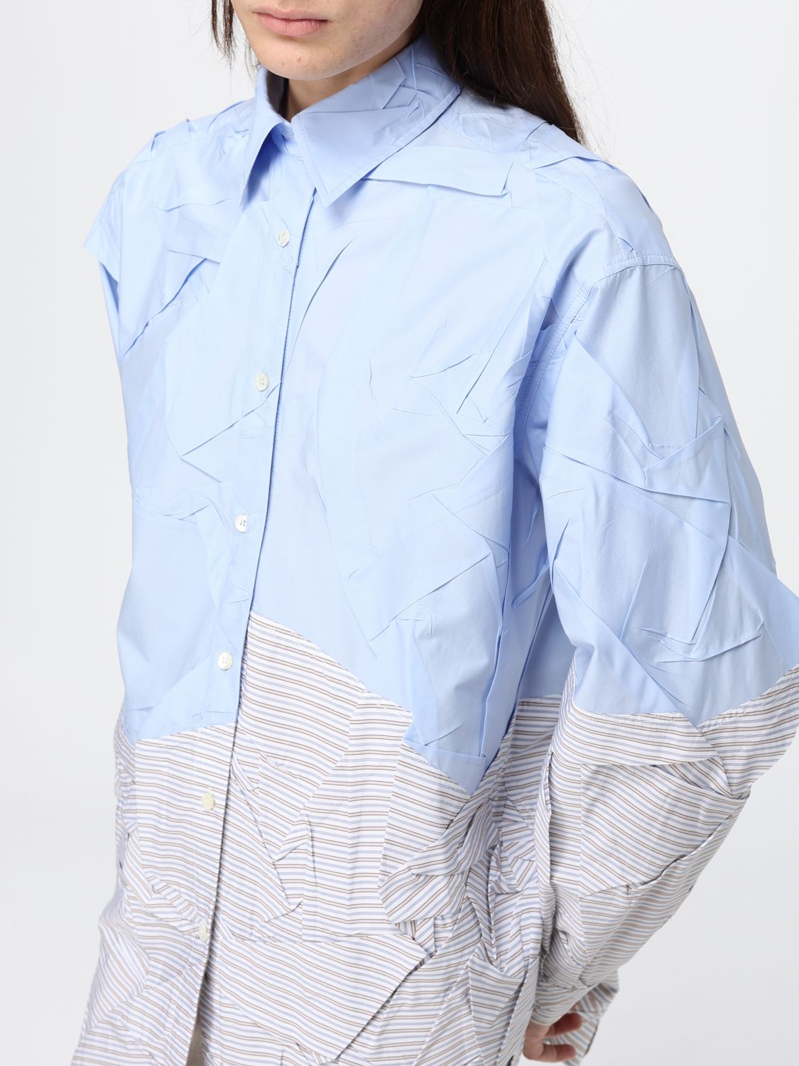 Shirt Woman color Gnawed Blue