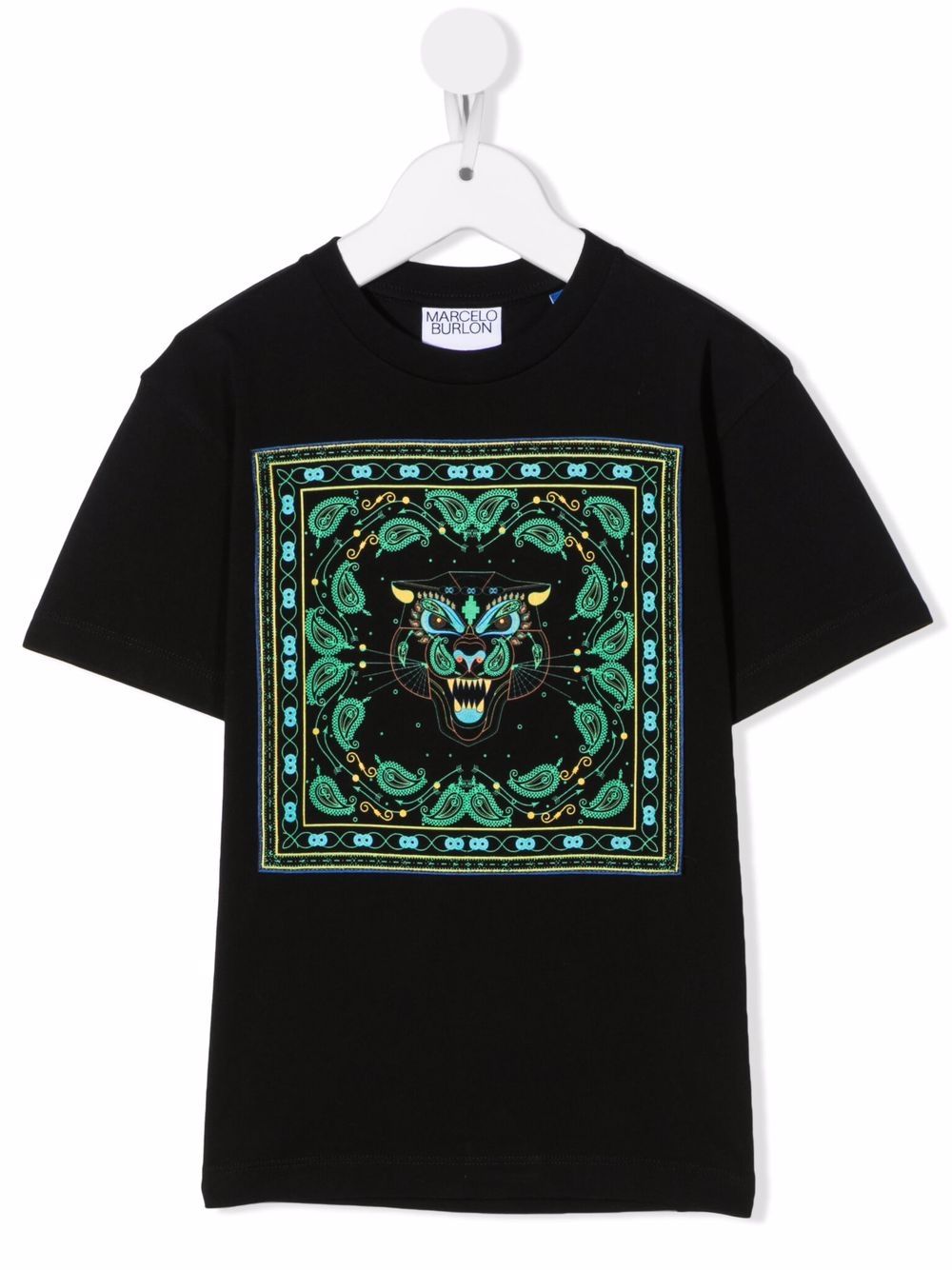 Bandana Tiger printed T-shirt - Black