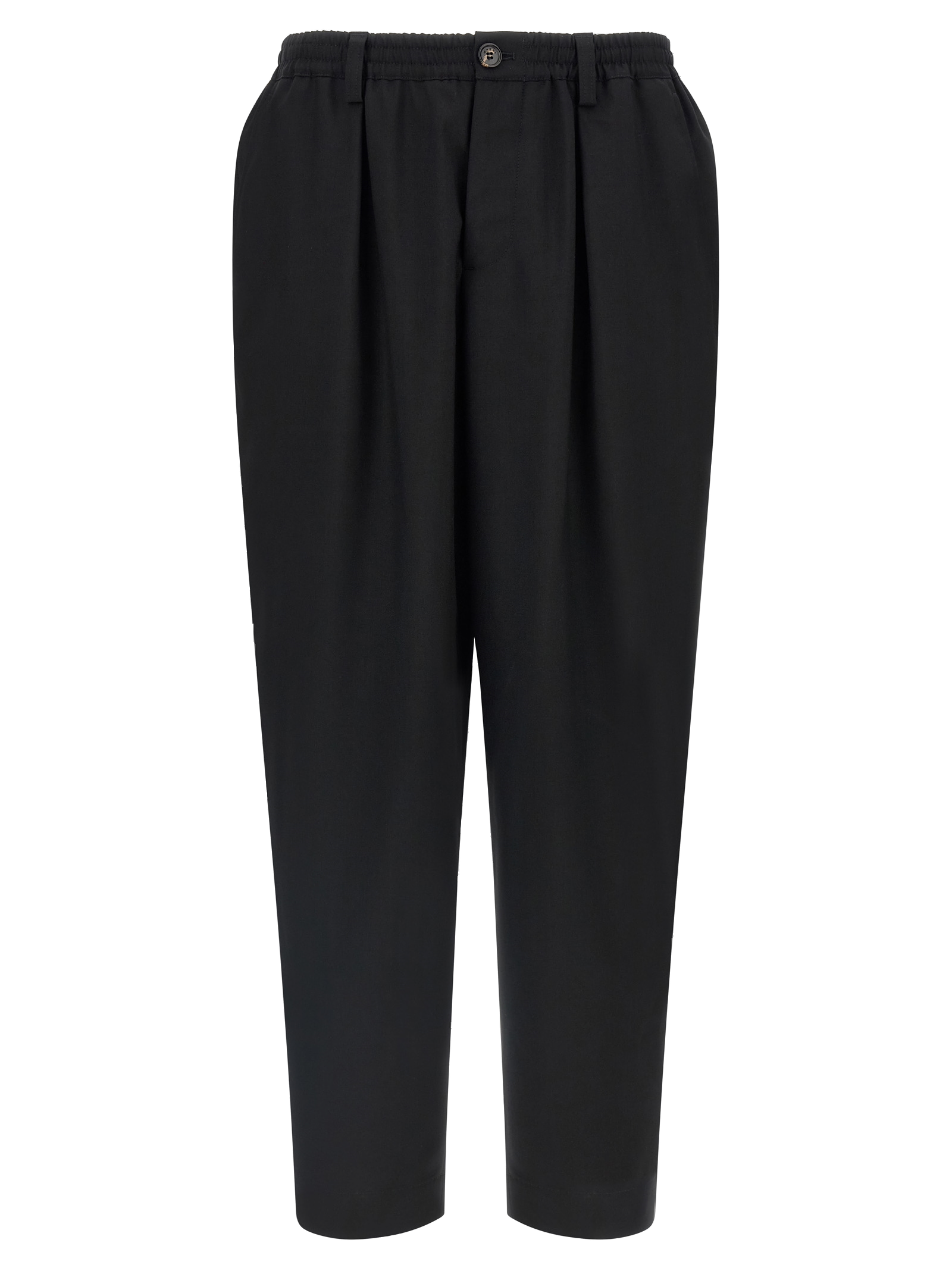 Virgin Wool Trousers — Black