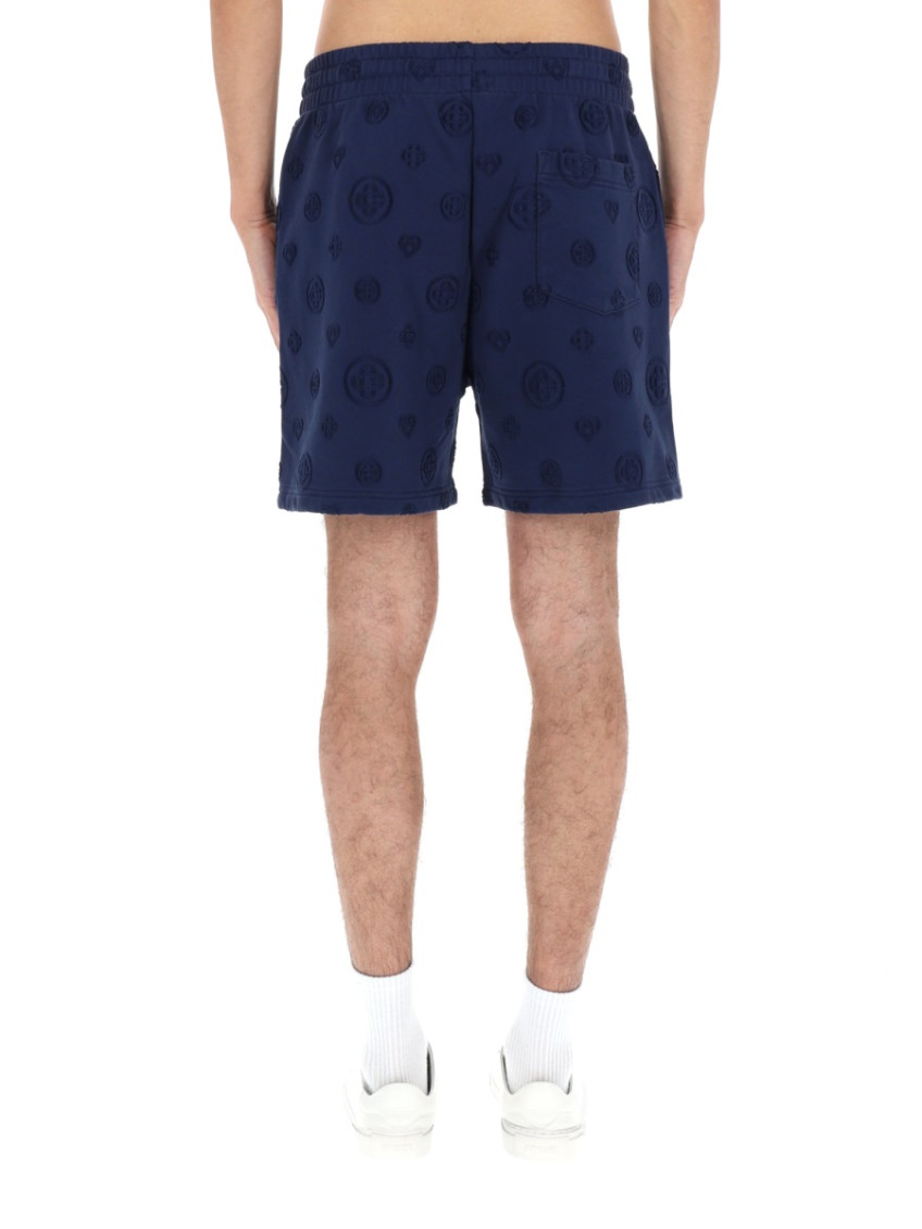 Casablanca - patterned knee length shorts back pocket