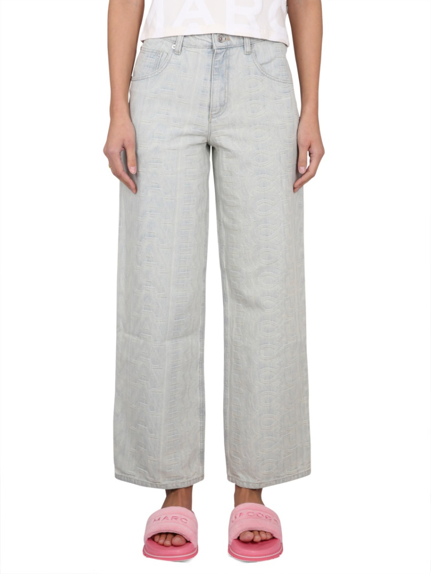 Denim Monogram Pants