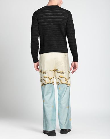 Man Pants Pastel yellow Size L Cotton