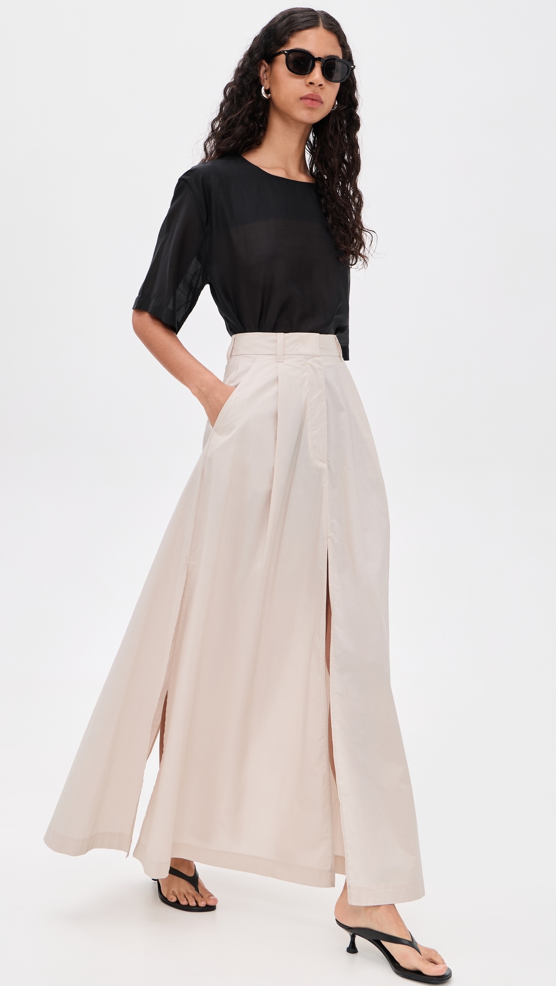Daisy Popeline Skirt Sand