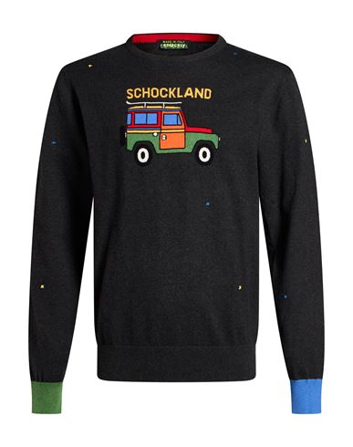 Man Sweater Charcoal Size 44 Cotton, Cashmere