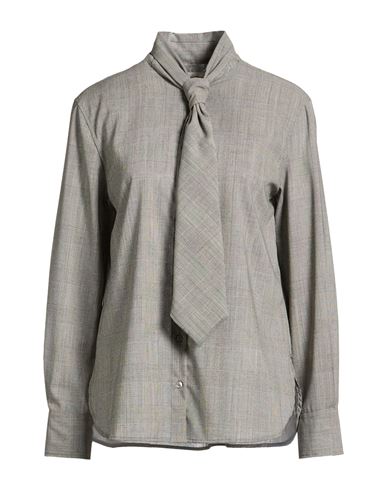 Woman Shirt Grey Size 10 Wool, Polyester, Viscose