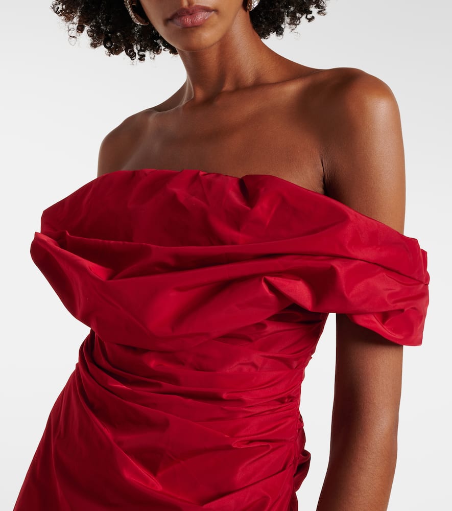 Andrea taffeta midi dress