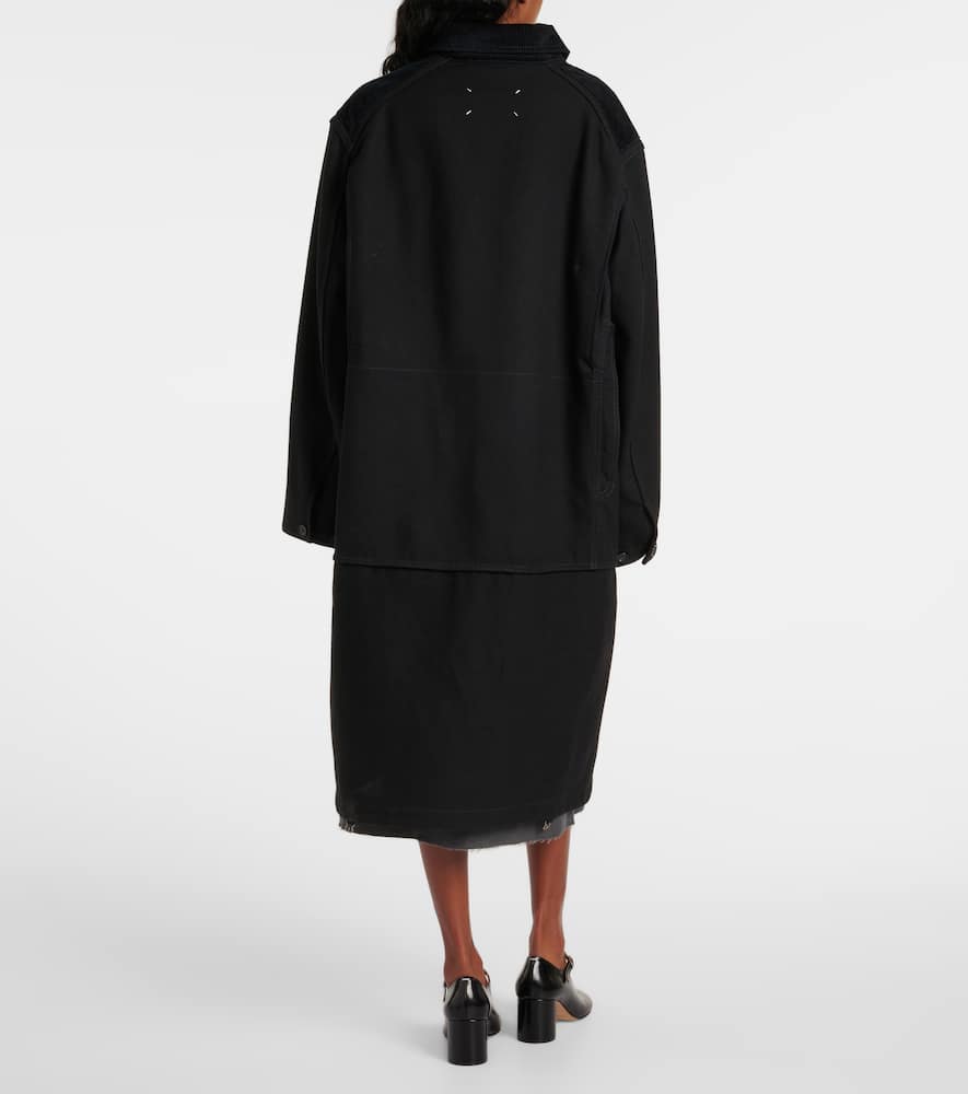 Cotton and wool coat