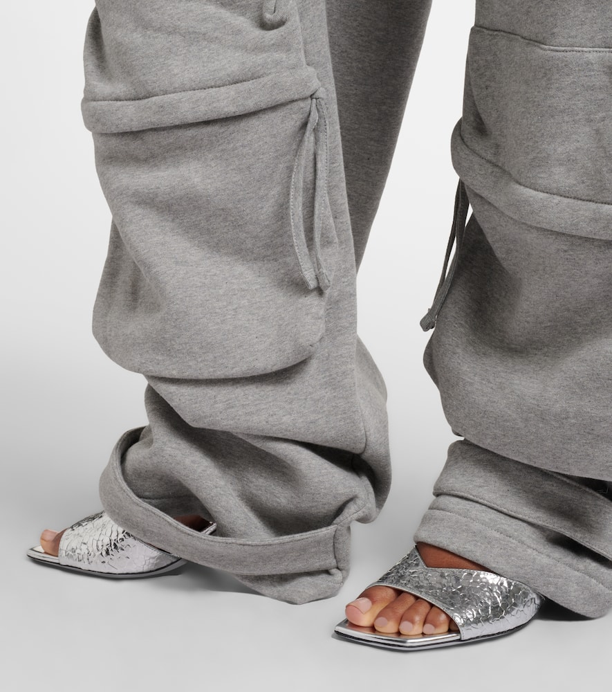 Skye 60 metallic leather mules
