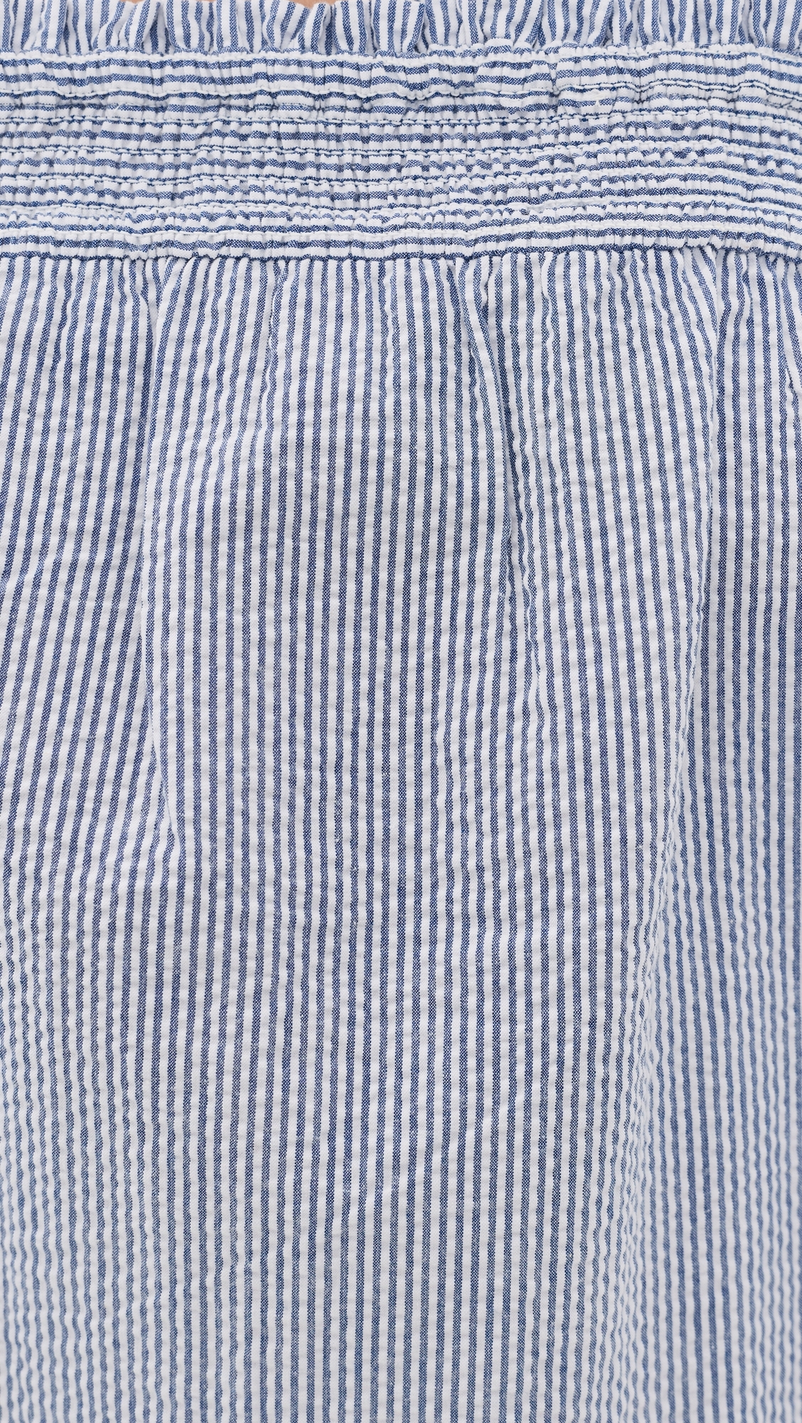 Felicity Dress Blue/White Seersucker