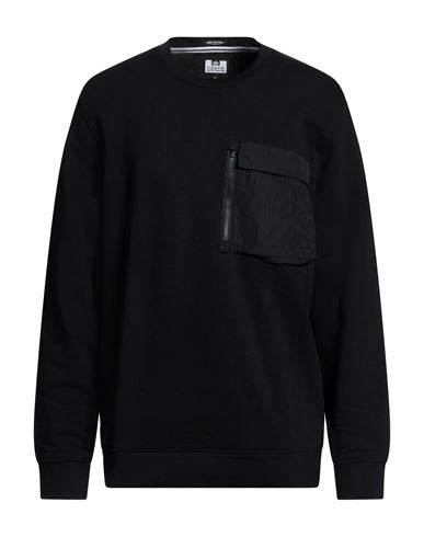 Man Sweatshirt Black Size XL Cotton