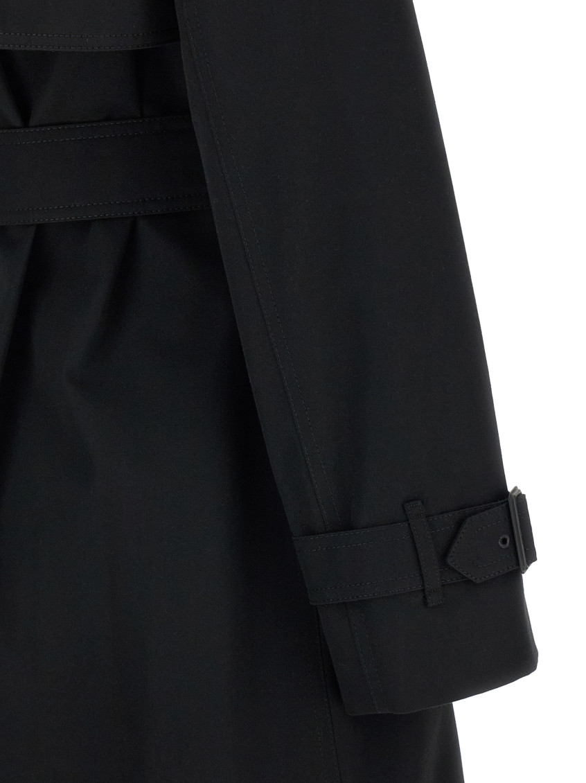 Burberry - sandridge trench coat belted long epaulette