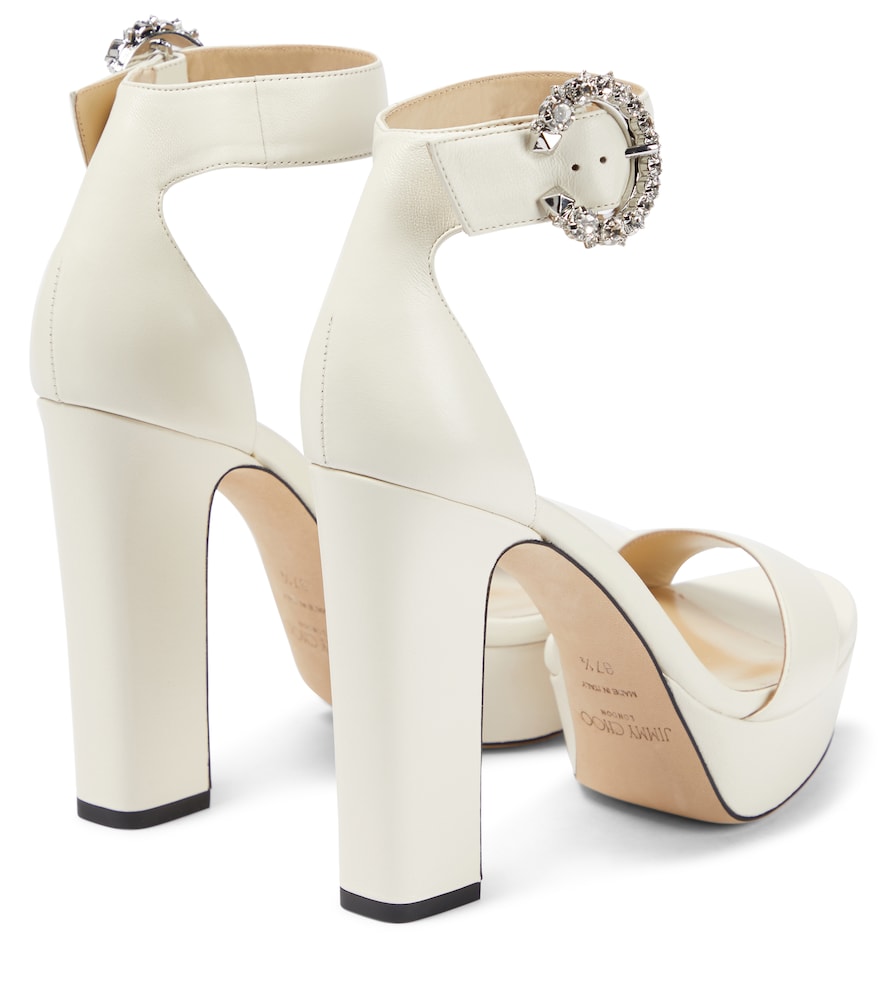 Jimmy Choo Mionne 120 leather platform sandals