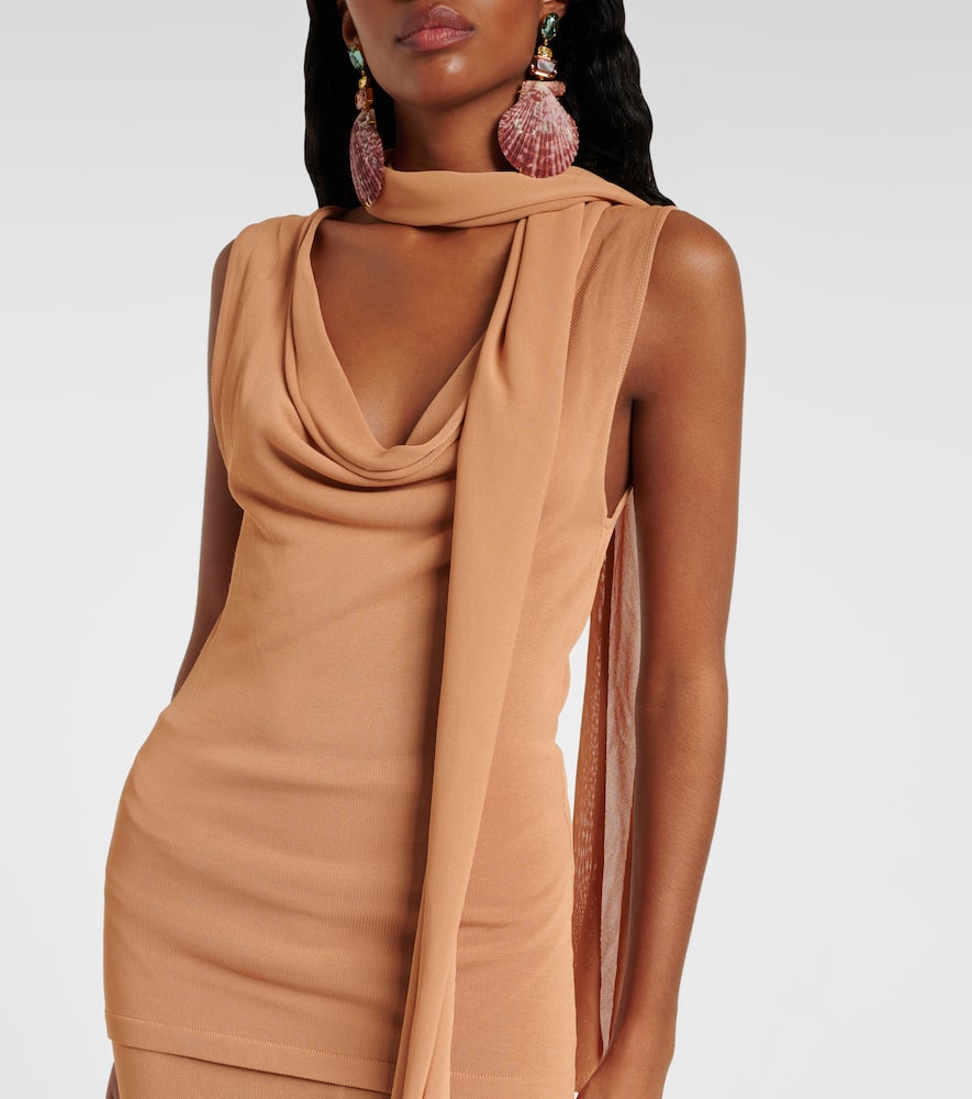 Aya Muse Draped scarf-detail top