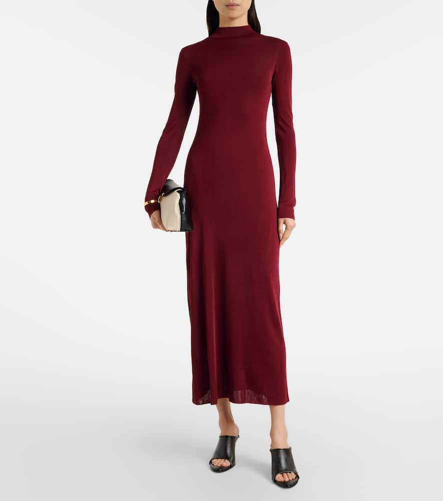 Jersey maxi dress
