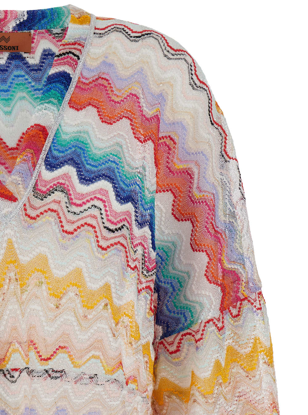 Multicolor Mini-Dress With Signature Zig-Zag Pattern In Viscose Woman