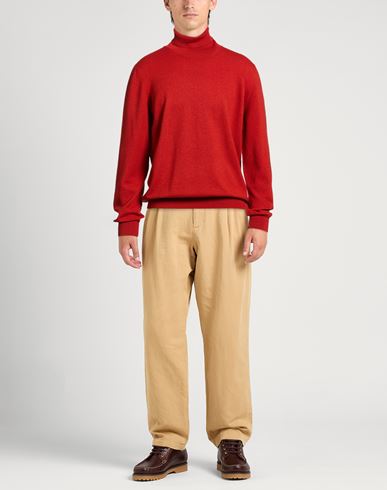 Man Turtleneck Tomato red Size 44 Wool, Cashmere, Viscose