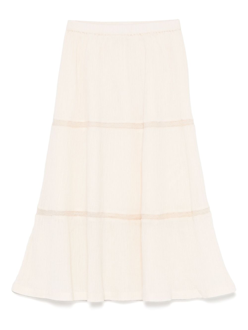 Cotton A-line skirt - Neutrals