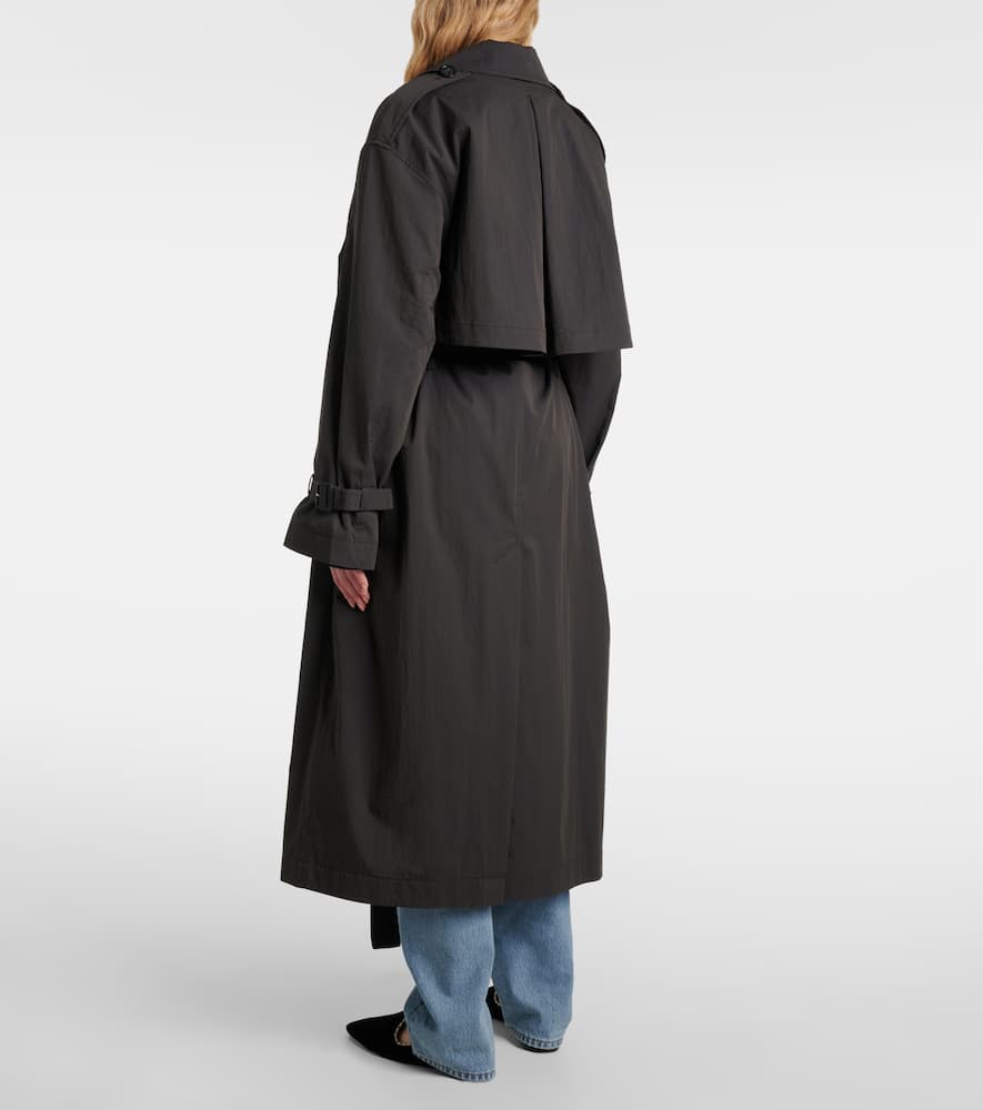 Cotton-blend trench coat