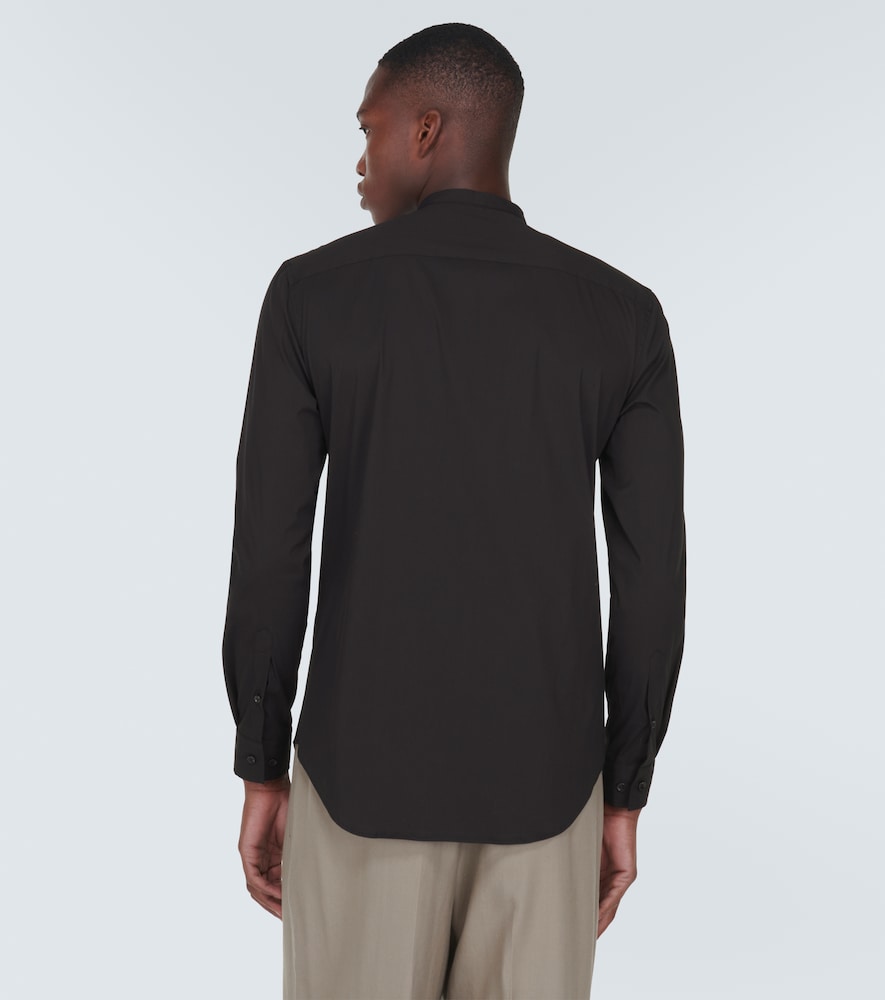 Cotton-blend poplin shirt