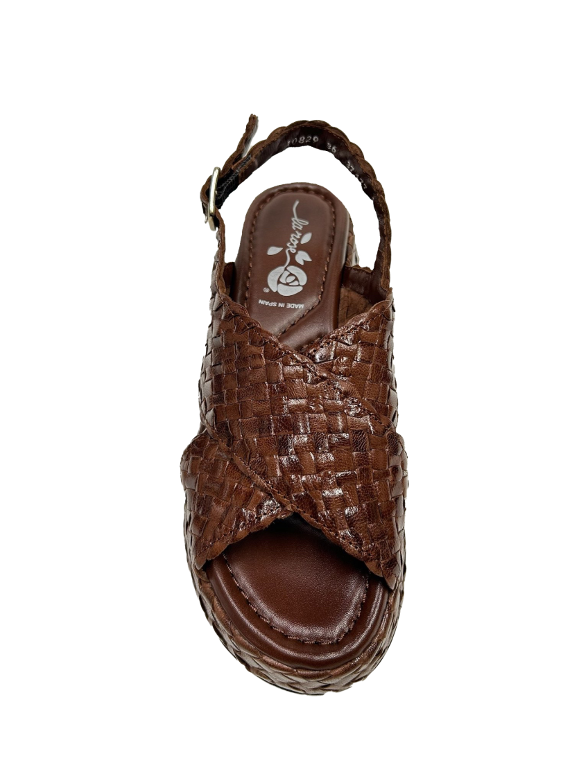 Brown Slingback Wedges
