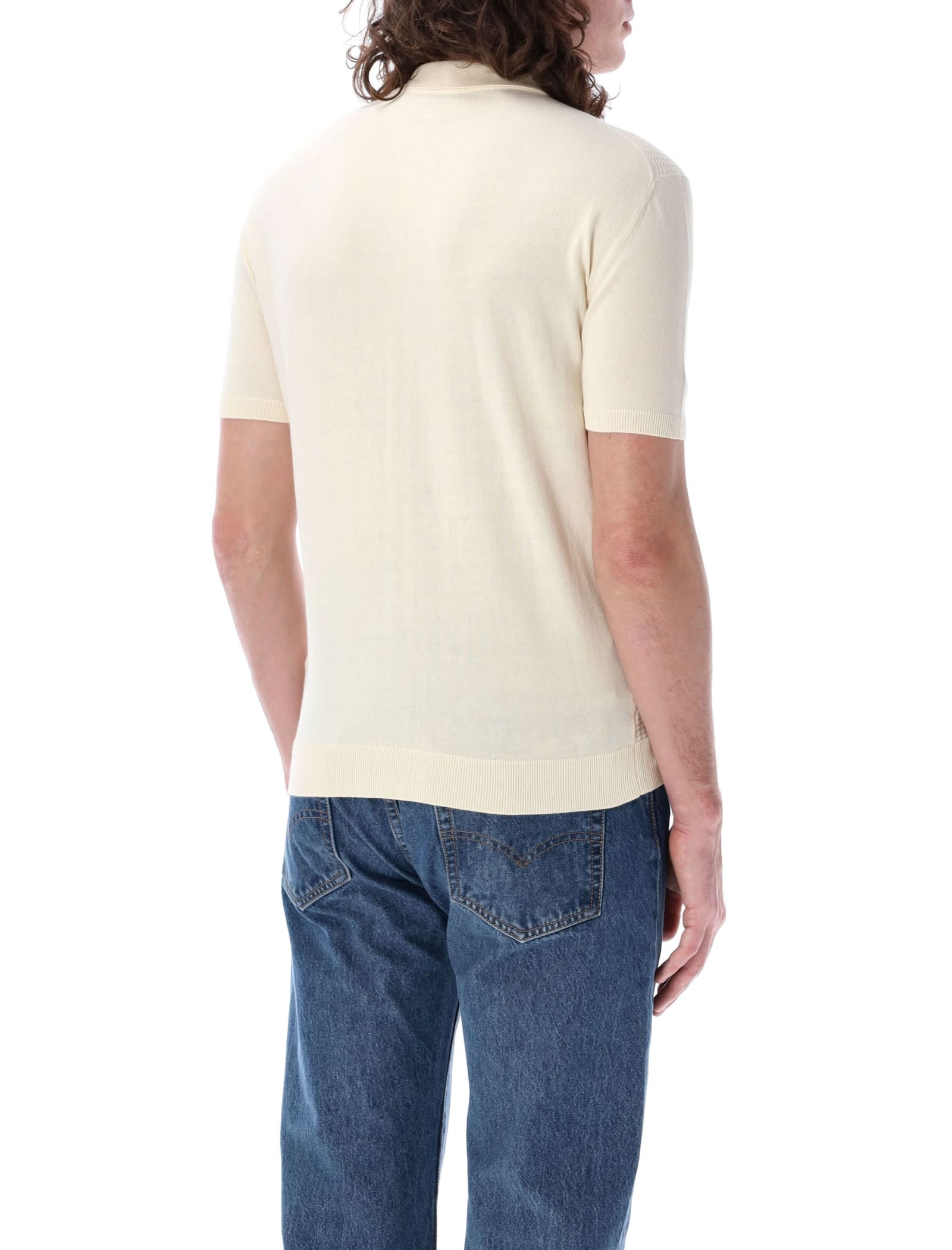 Waffle Polo Shirt