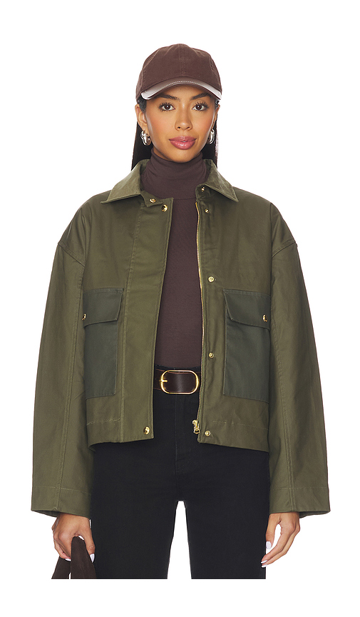 Rag & Bone Nonie 2-1 Cotton Jacket in Olive. S. Also in