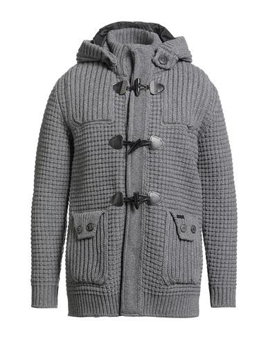 Man Coat Grey Size M Wool, Polyamide
