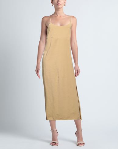 Jucca Woman Midi dress Sand Size L Cotton, Elastane