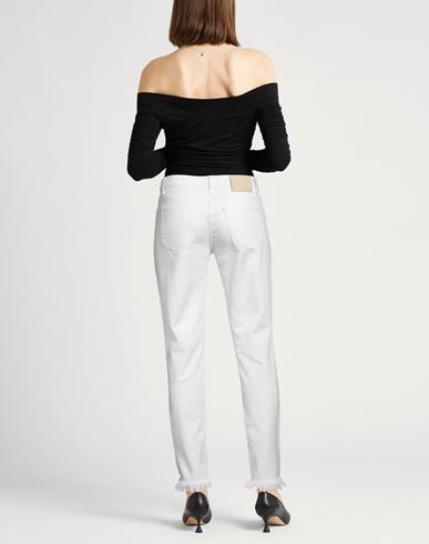 Trussardi Woman Pants White Size 24 Cotton