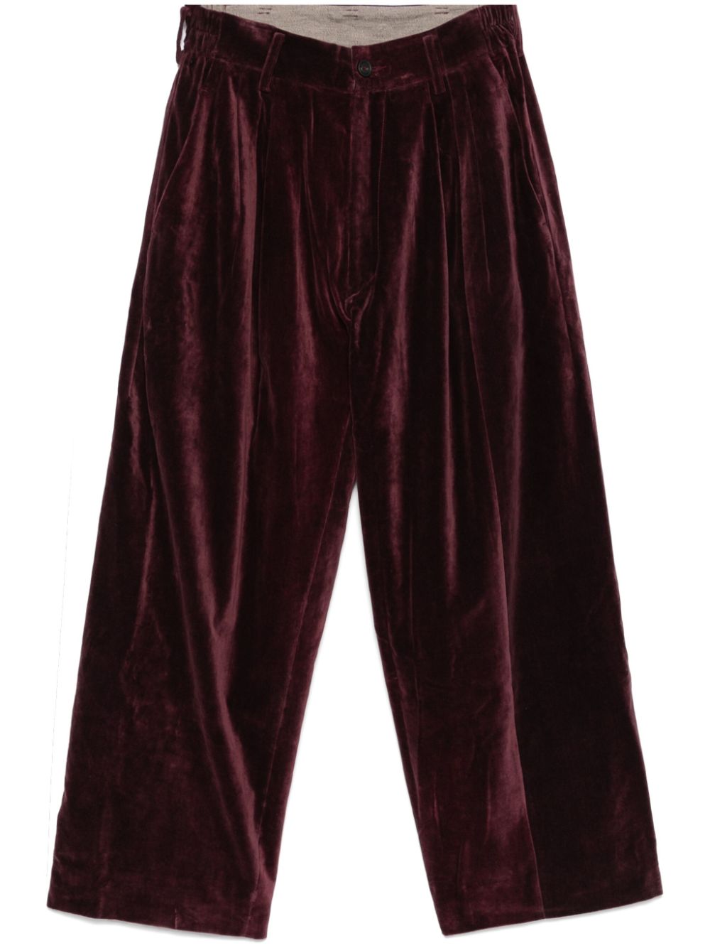 Velvet trousers - Red
