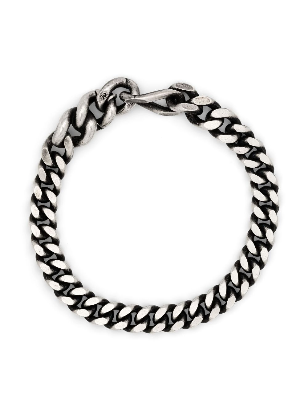 Long Link Flat bracelet - Silver