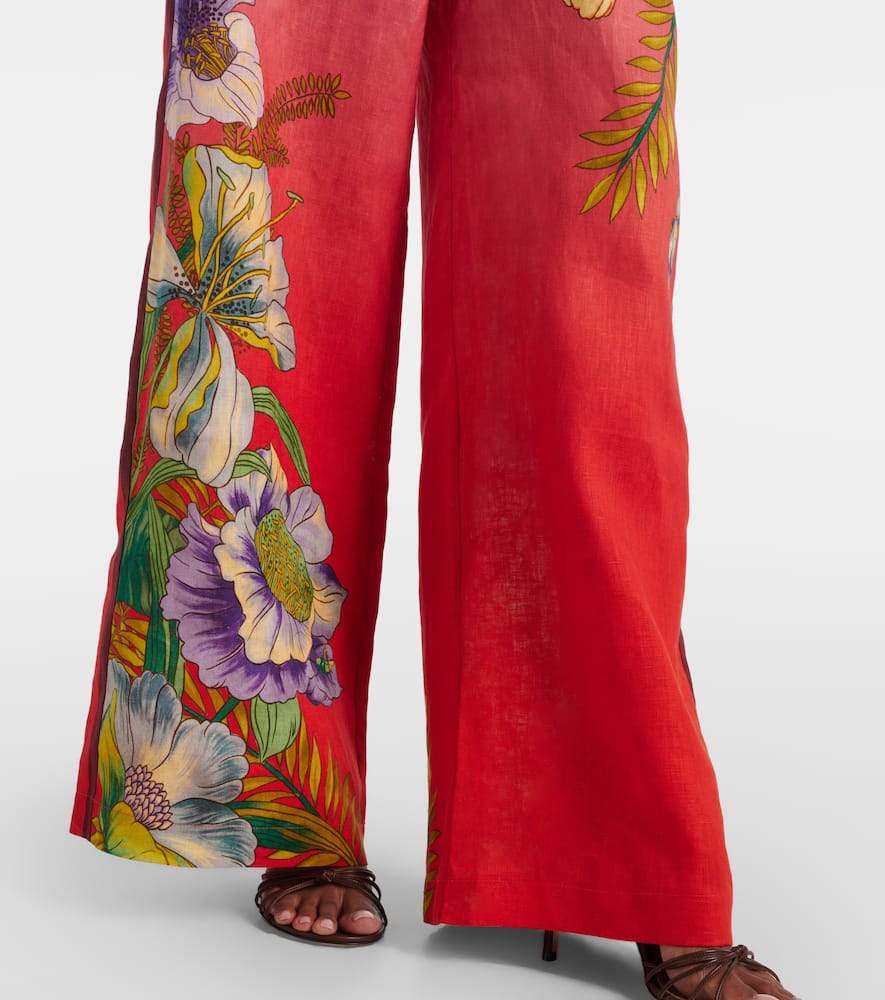 Alémais Inez ombré linen wide-leg pants