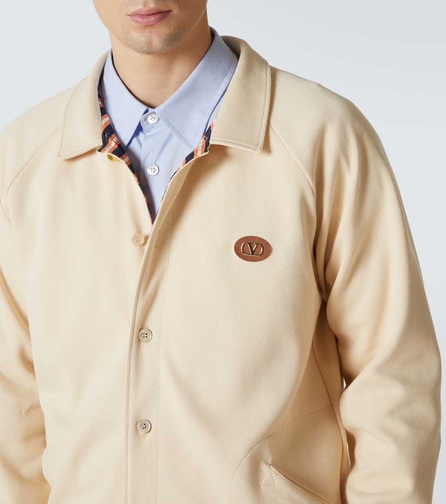 Cotton-blend cardigan