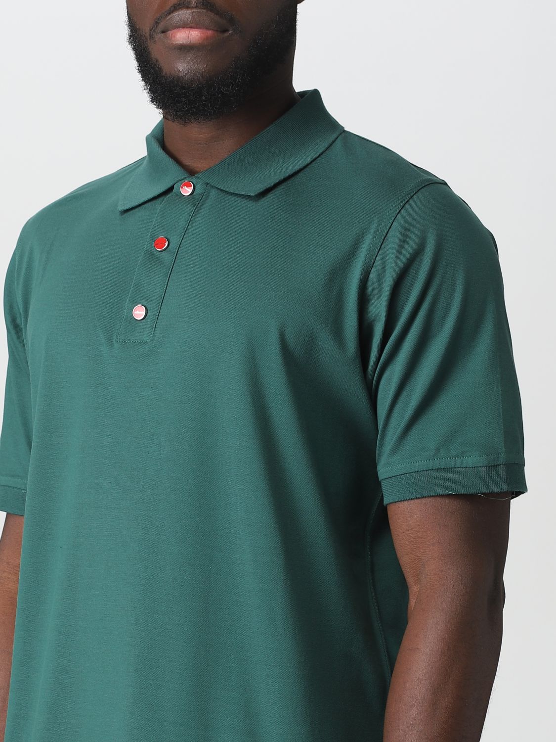 Polo Shirt Men color Green