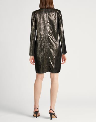 Woman Mini dress Gold Size 2 Acetate, Viscose, Metallic fiber