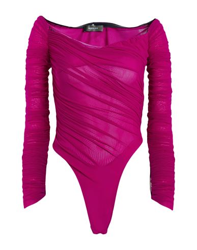 Woman Bodysuit Magenta Size 2 Polyamide, Elastane, Cotton