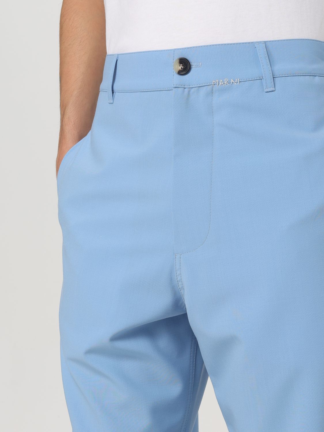 Mending-logo straight-leg trousers - Black