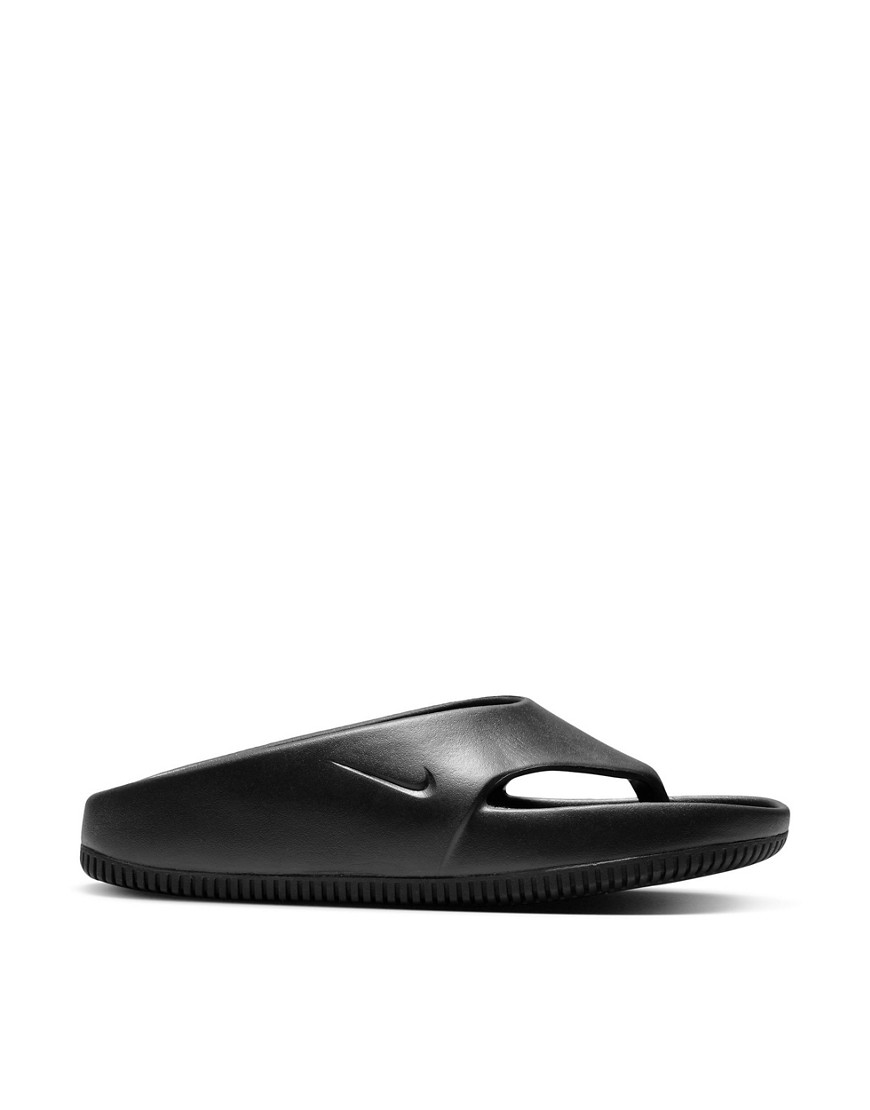 Calm flip flops in black