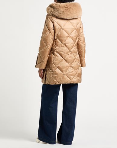 Woman Puffer Light brown Size 10 Polyamide