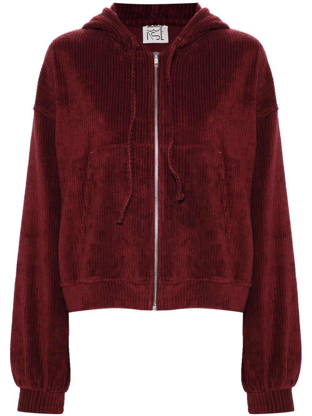 Corduroy hoodie - Red
