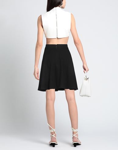 Woman Mini skirt Black Size 2 Acetate, Polyester