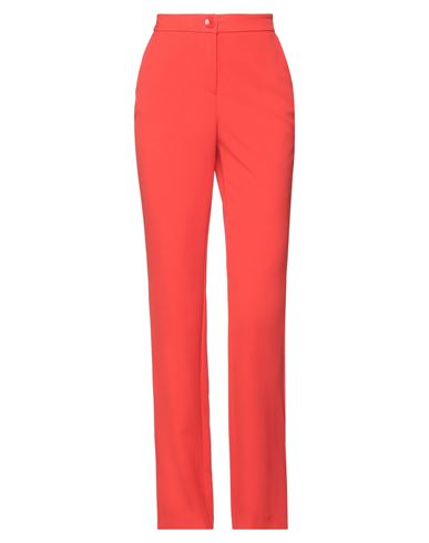 Soallure Woman Pants Coral Size 10 Polyester, Elastane